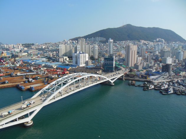 展望台から見える釜山大橋